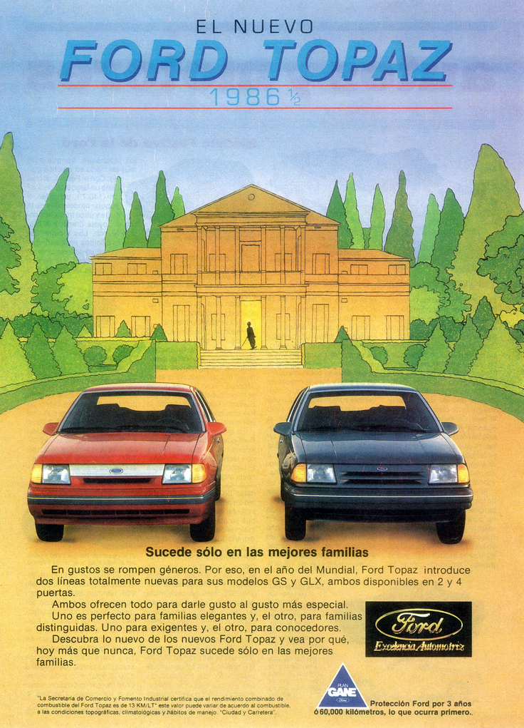 1986 Ford Topaz Ad 