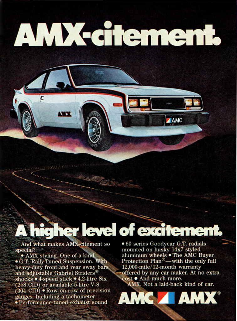 1979 AMC AMX Ad 