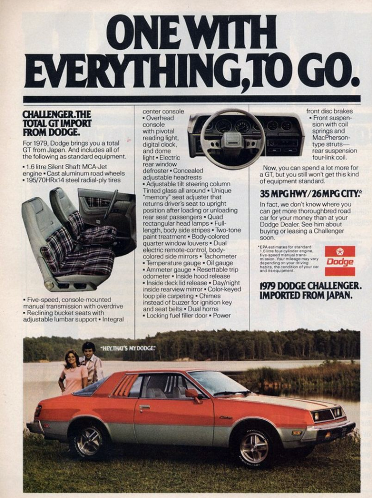 1979 Dodge Challenger Ad 