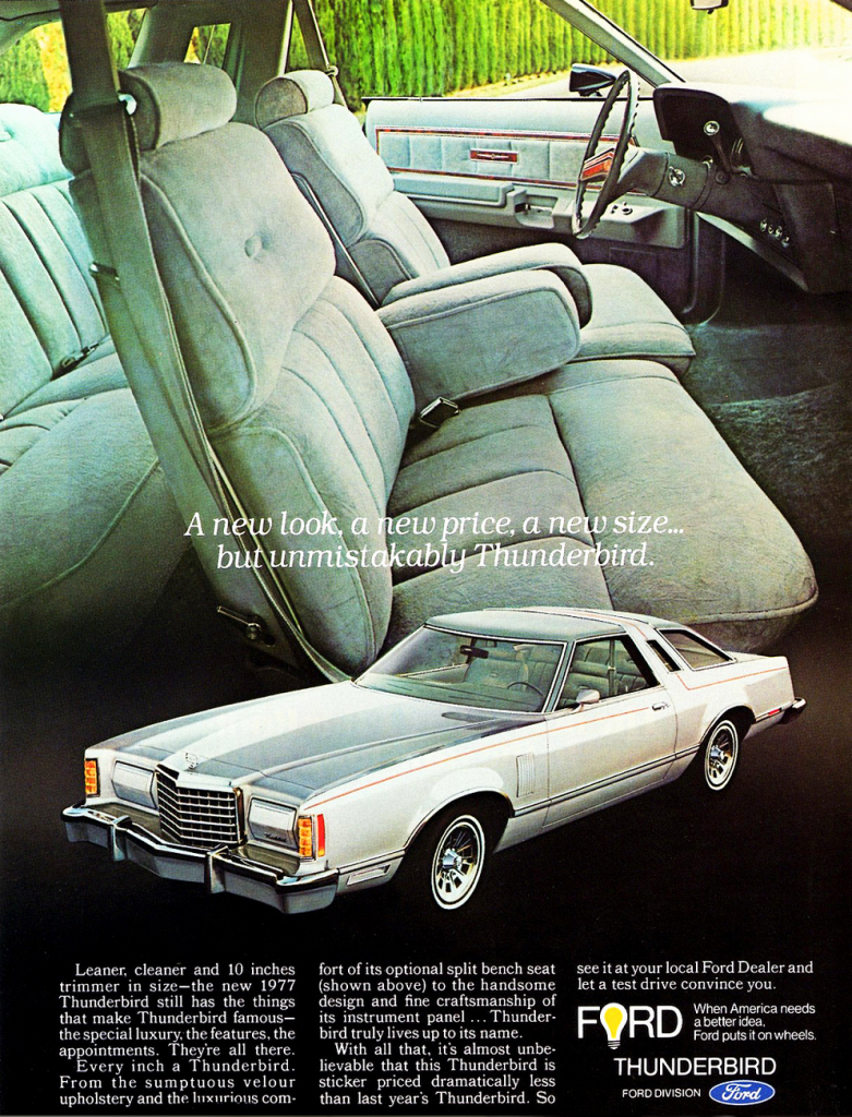 1977 Ford Thunderbird Ad 