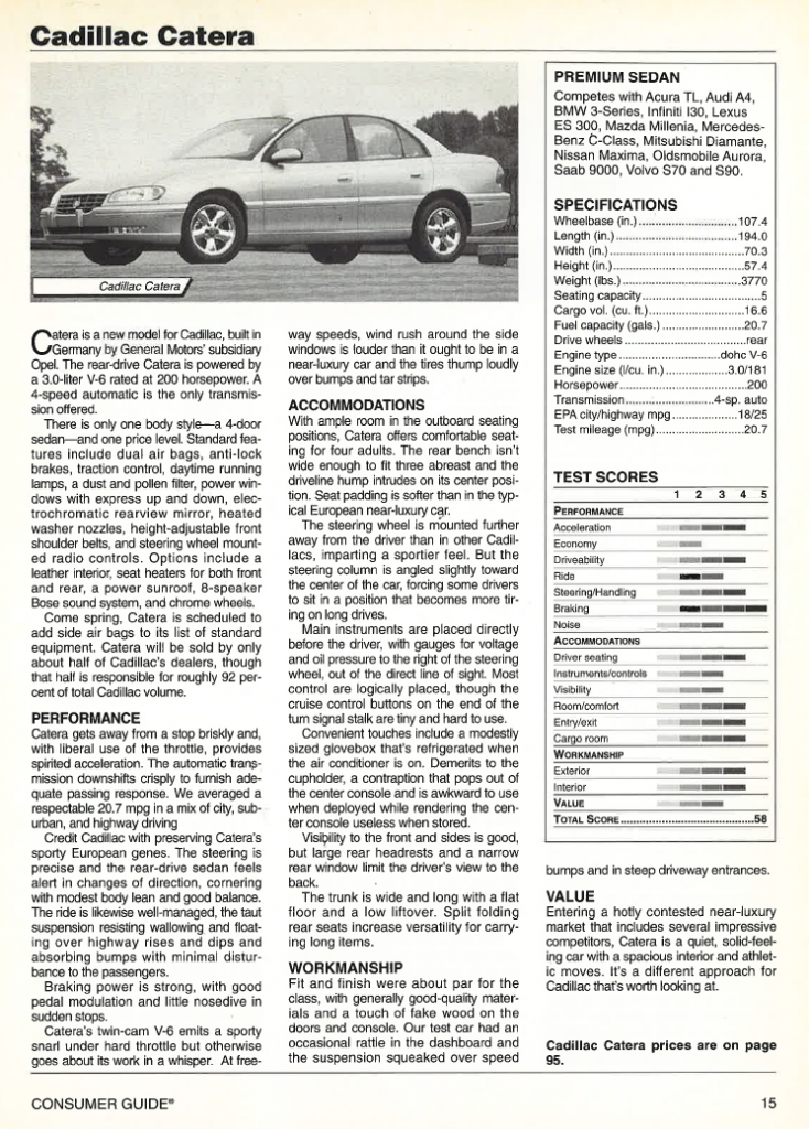 Cadillac Catera Review