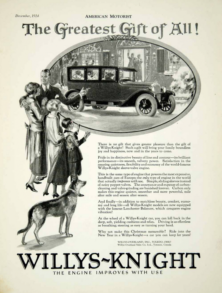 1924 Willys-Knight Ad, Dog