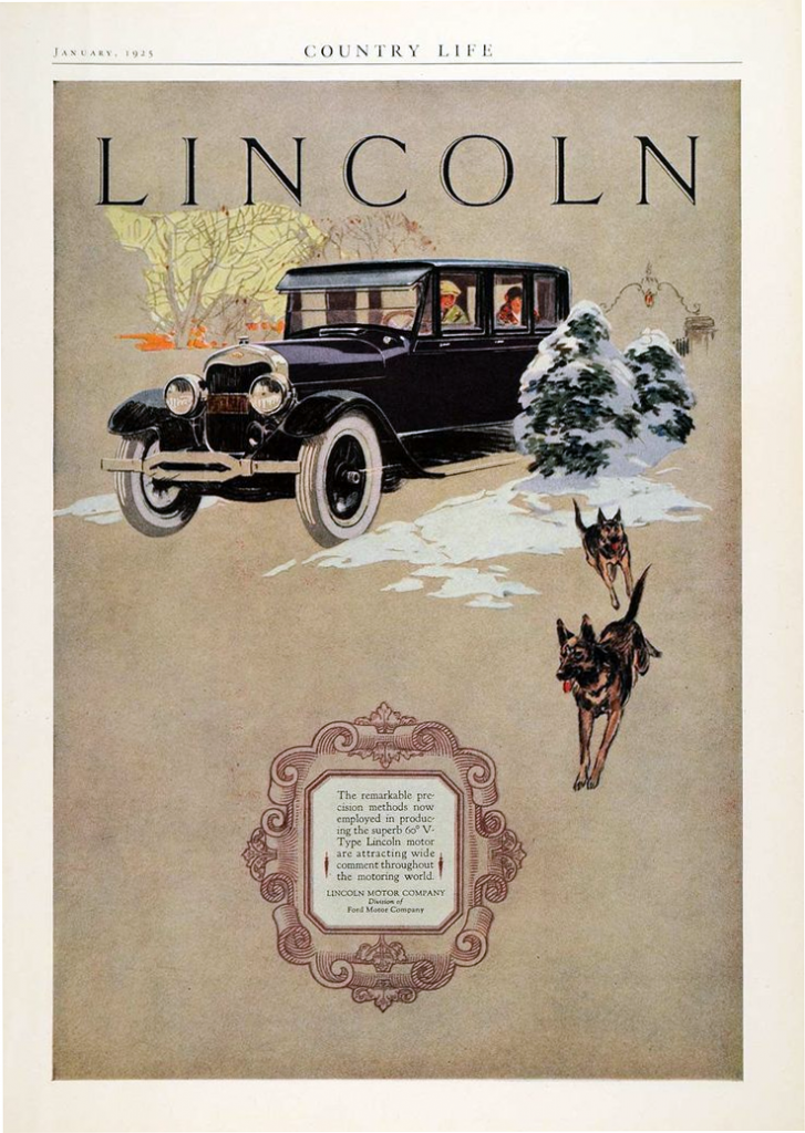 1925 Lincoln Ad 