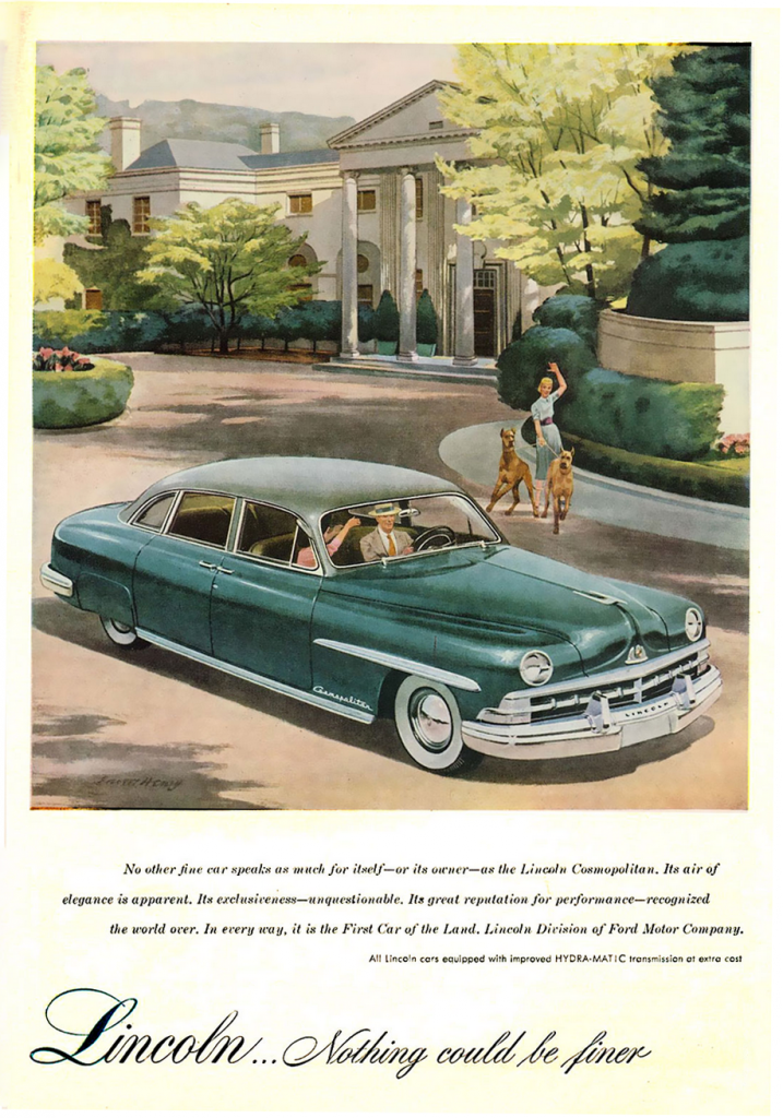 1949 Lincoln Ad 