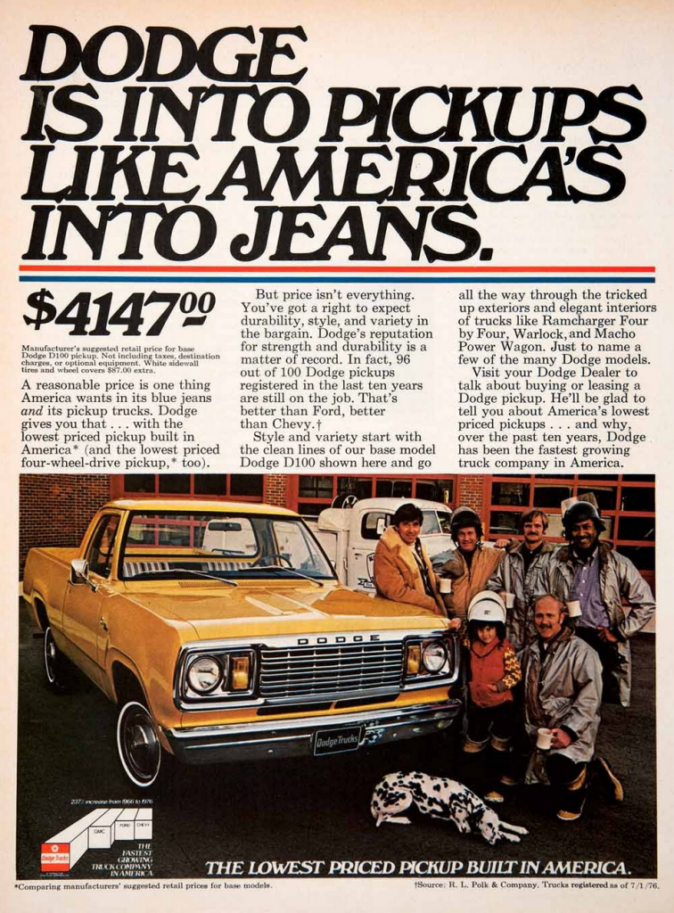 1976 Dodge D100 Ad 