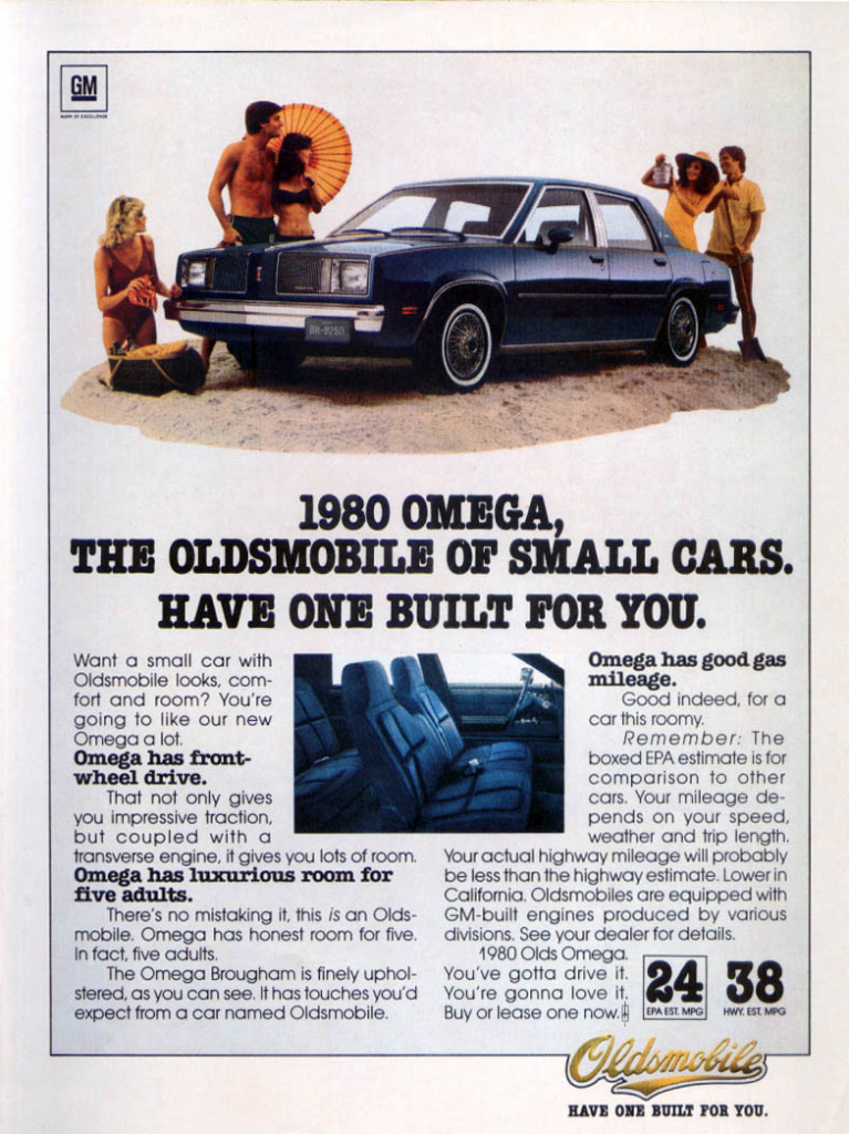 1980 Oldsmobile Omega Ad 