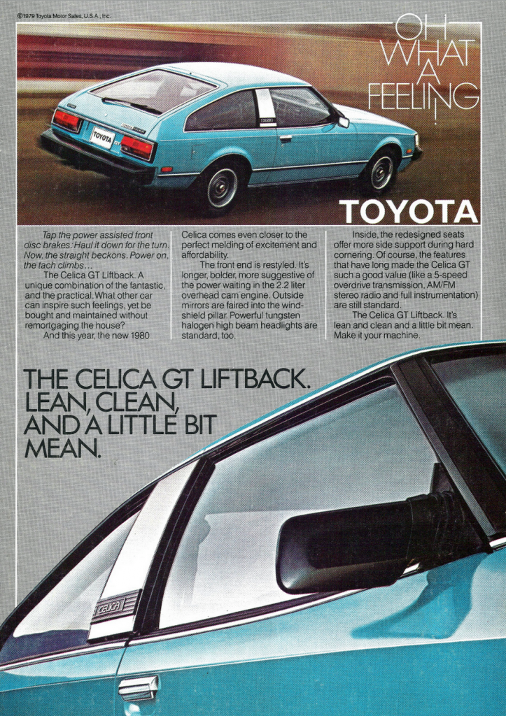 1980 Toyota Celica Ad 