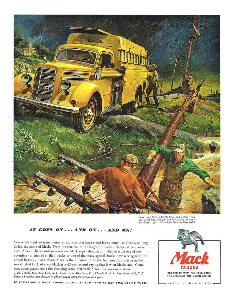 1942 Mack Truck Ad 