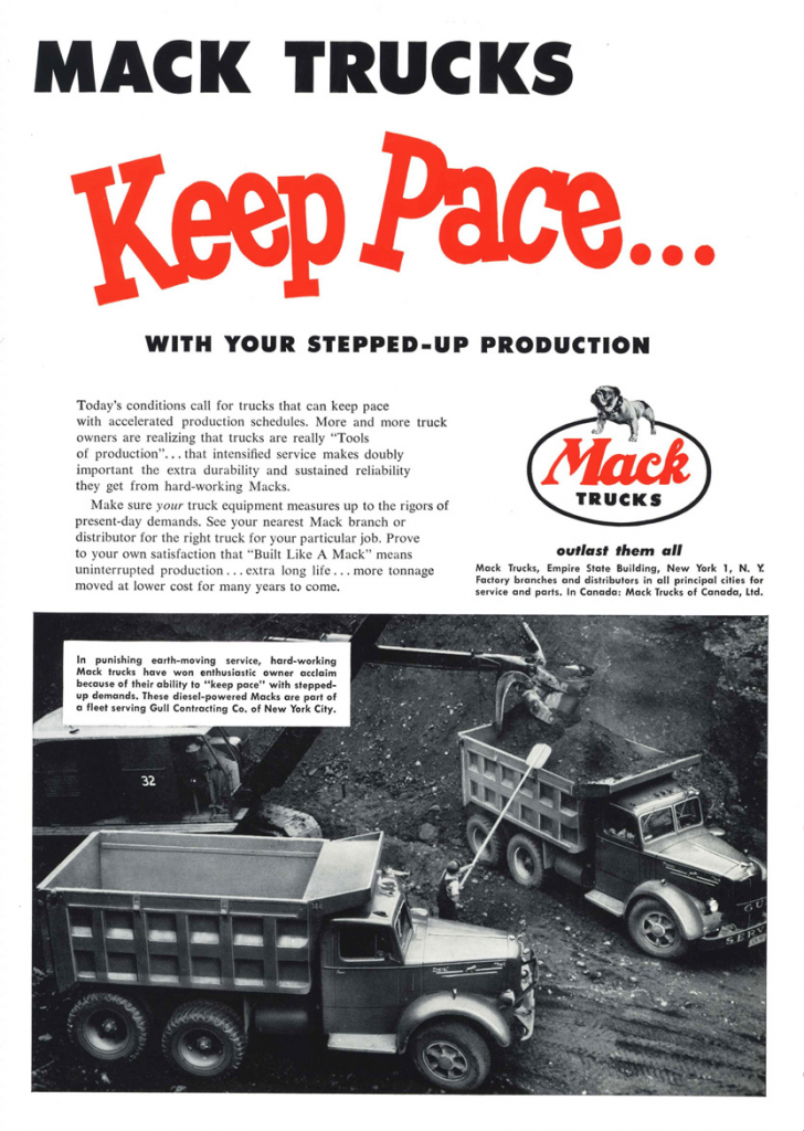 1950 Mack Truck Ad 