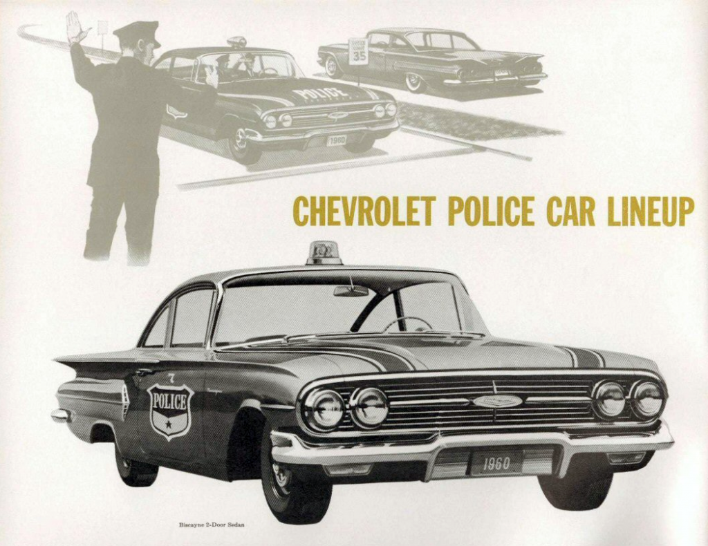 1960 Chevrolet Police Vehicle Brochure 