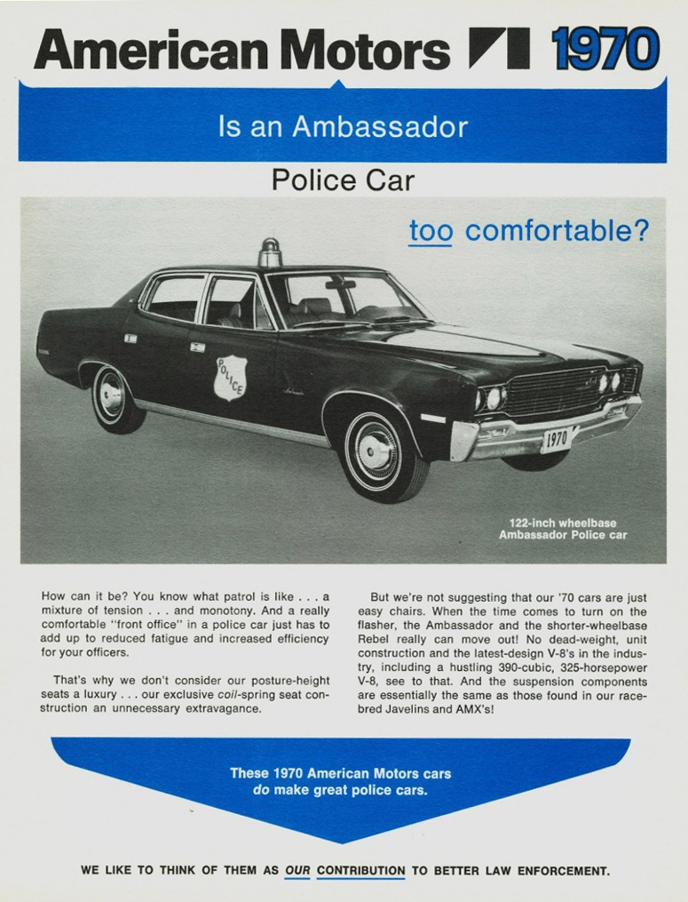 1970 AMC Police Vehicle Brochure 