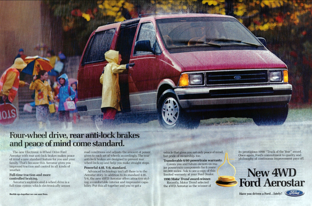 1990 Ford Aerostar Ad 