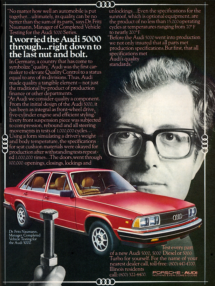 1981 Audi 5000 Ad 