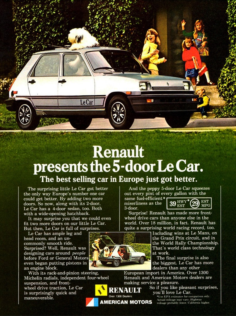 1981 Renault Le Car Ad 