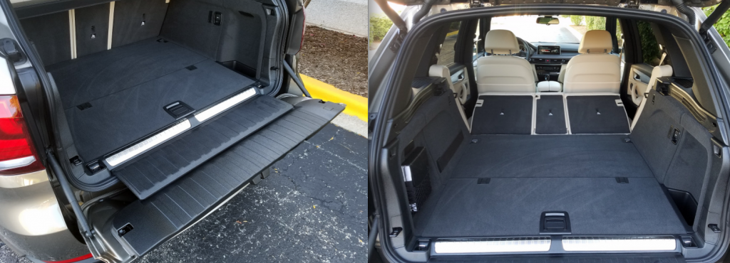 2017 BMW X5 cargo area 