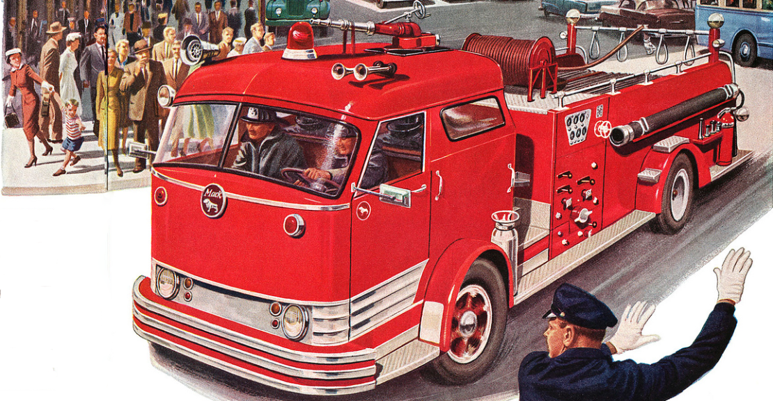 1957 Mack fire truck