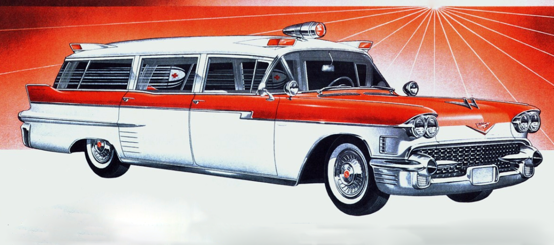 1958 Cadillac ambulance conversion by Miller-Meteor