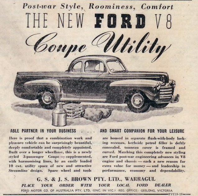 1947 Ford Ute, Coupe Utility 
