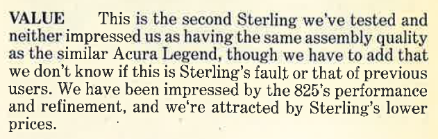 1988 Sterling 825 Review 