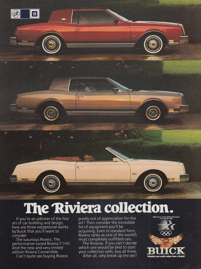 1983 Buick Riviera Ad 