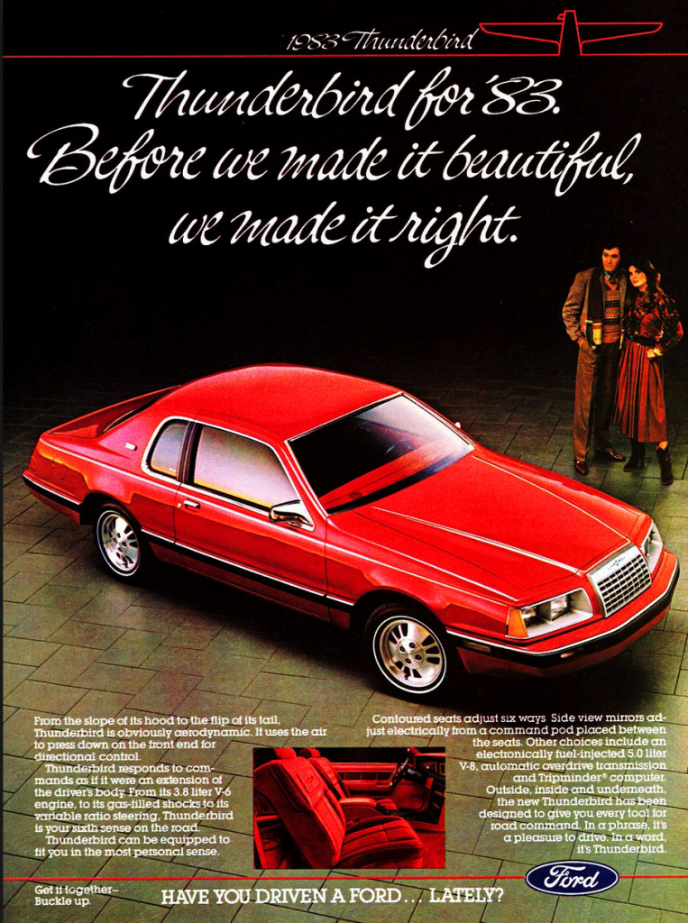 1983 Ford Thunderbird Ad
