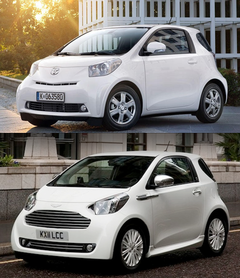 Scion iQ vs. Aston Martin Cygnet