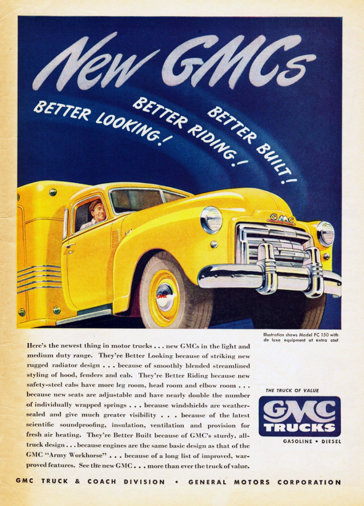 1948 GMC Ad, What does GMC stand for? 