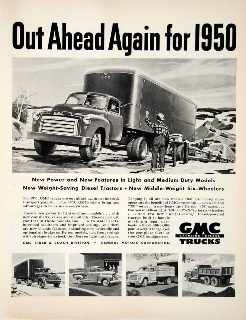 1950 GMC Ad, What does GMC stand for? 