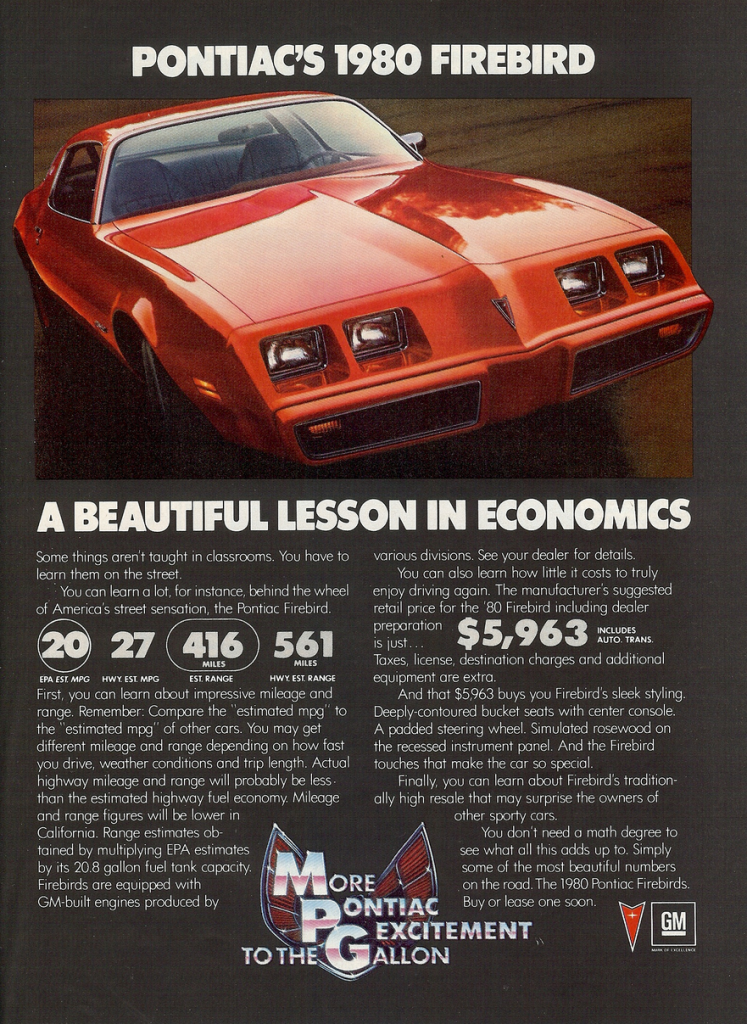1980 Pontiac Firebird Ad 