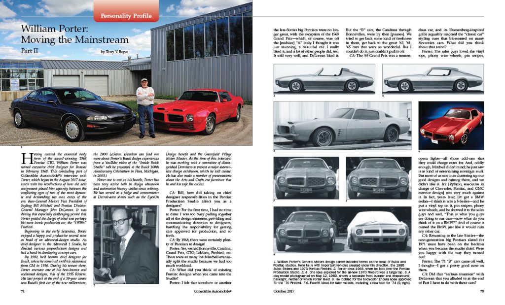 Collectible Automobile Magazine, Porter Article, Automotive Heritage Awards
