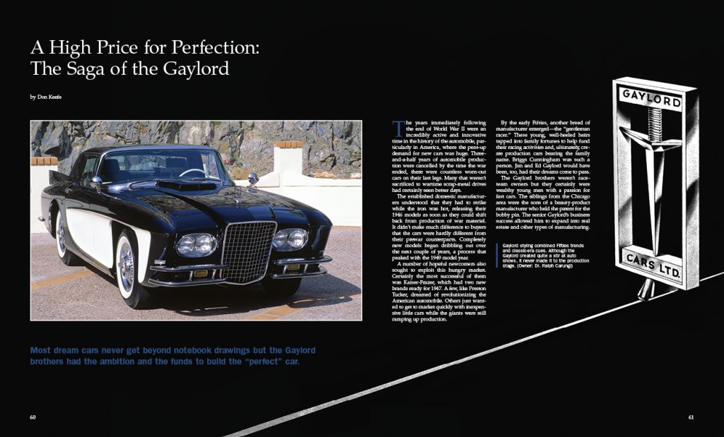 Collectible Automobile Magazine, Gaylord A, Automotive Heritage Awards