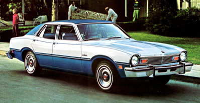 1976 Ford Maverick with Luxury Decor Group and Tu-Tone paint.