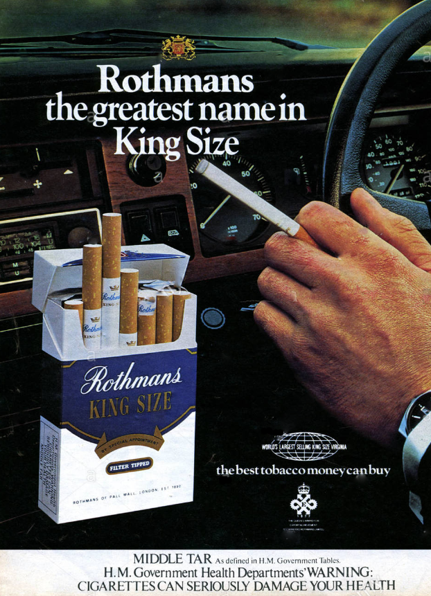 Rothmans Cigarette Ad 