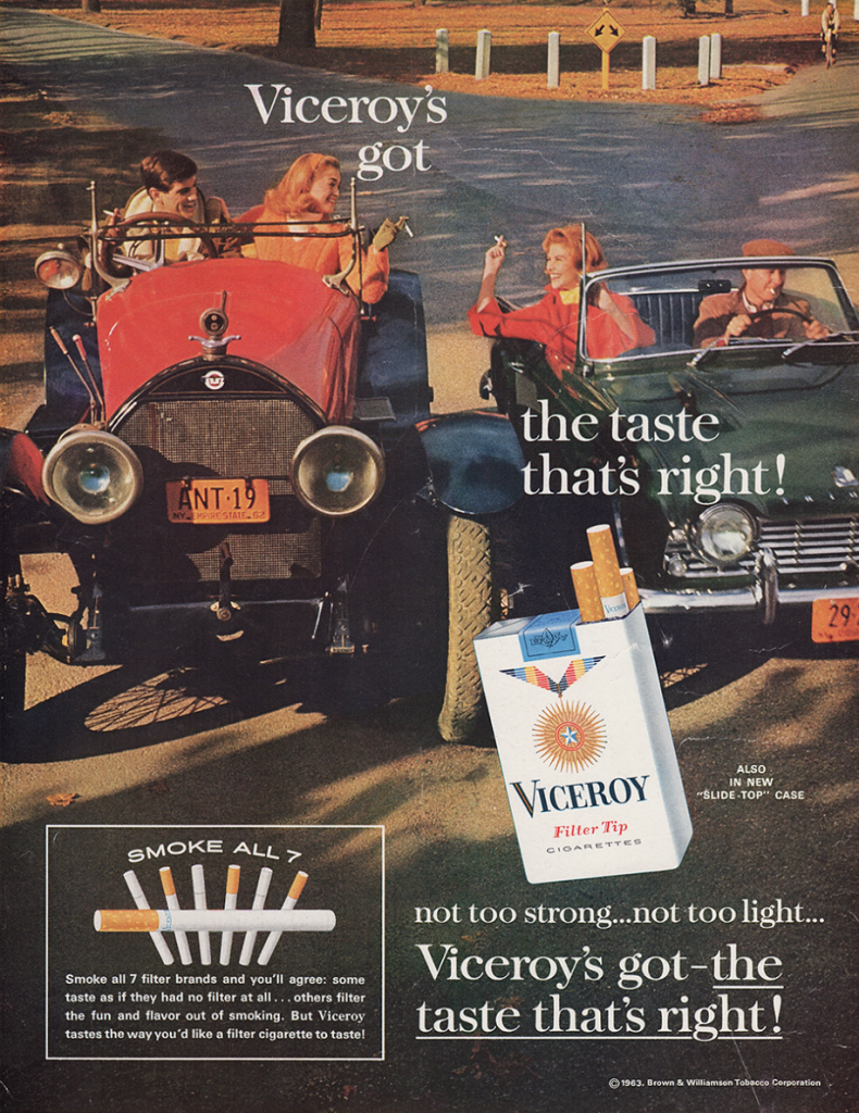 Viceroy Cigarettes Ad 