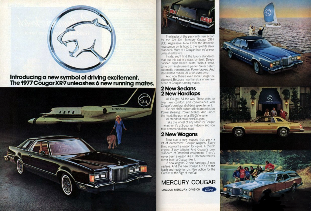 1977 Mercury Cougar Ad 