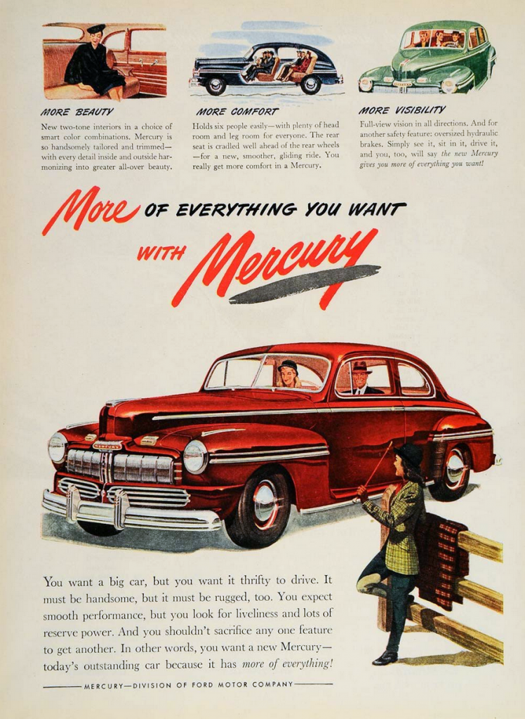 1946 Mercury Ad 