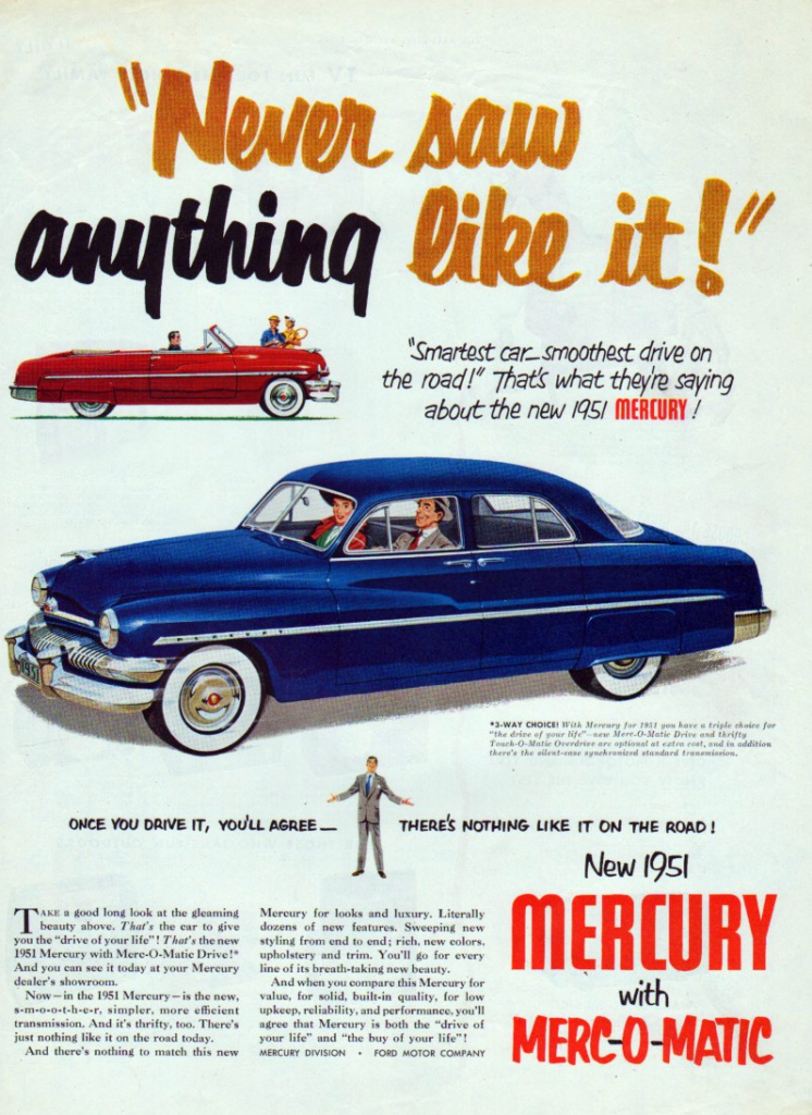 1951 Mercury Ad 