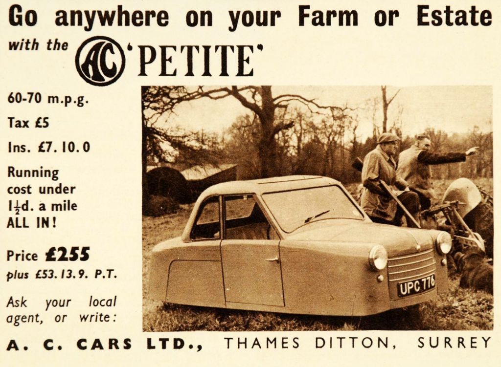 1954 AC Petite, Mini Car 