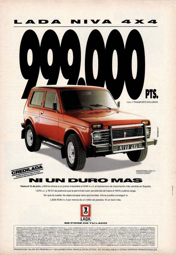 1992 Lada Niva Ad (Spain) 
