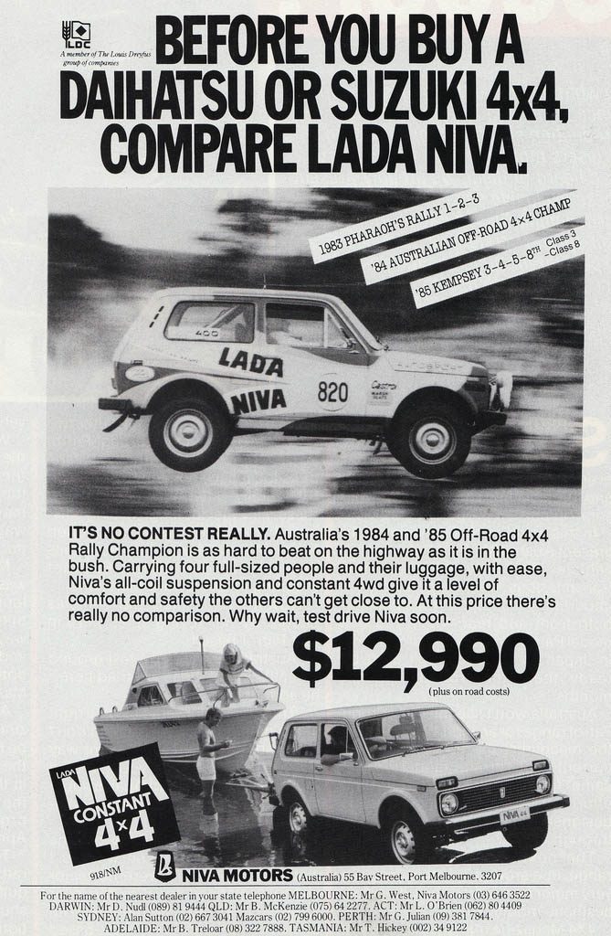 1986 Lada Niva Ad (Australia) 