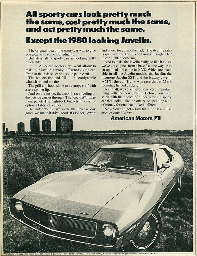 1971 Javelin Ad 