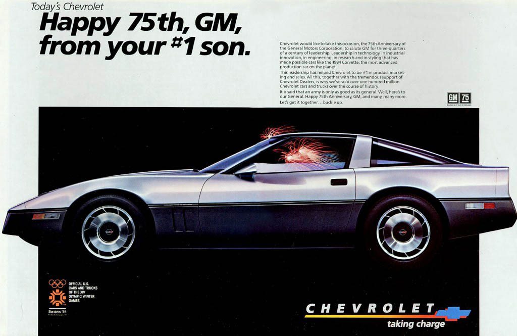 1984 Chevrolet Corvette Ad