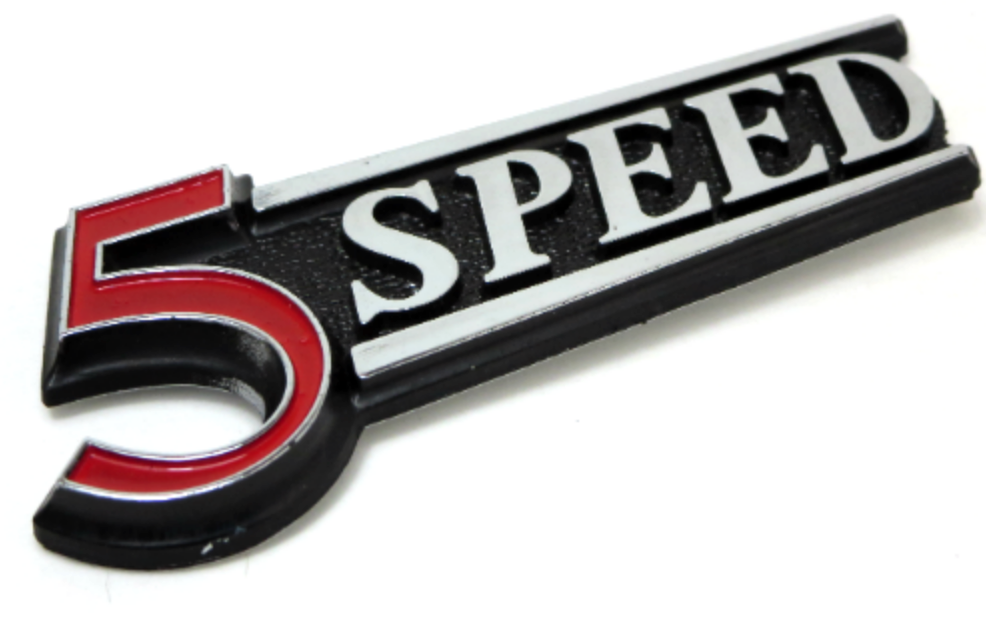 5-speed badge
