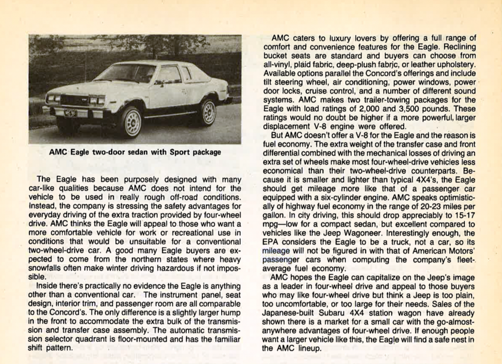 1980 AMC Eagle Review 