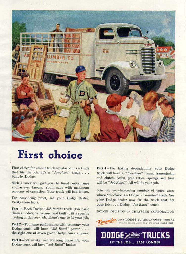 1947 Dodge Trucks ad 
