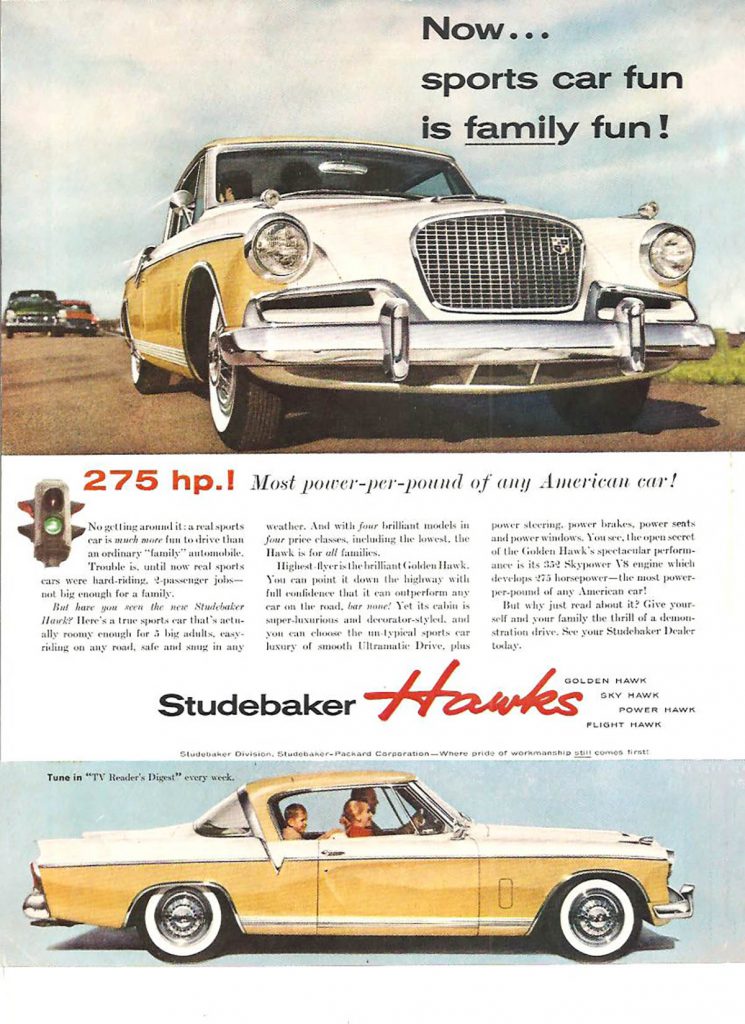 1956 Studebaker Hawk Ad 
