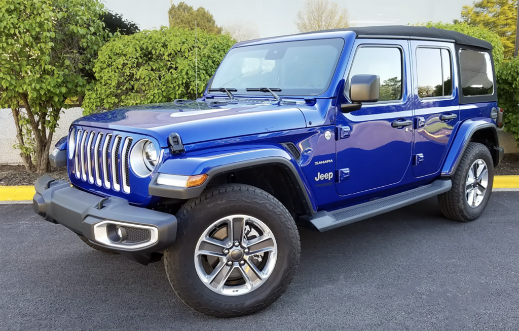 Royal Blue Jeep Sahara