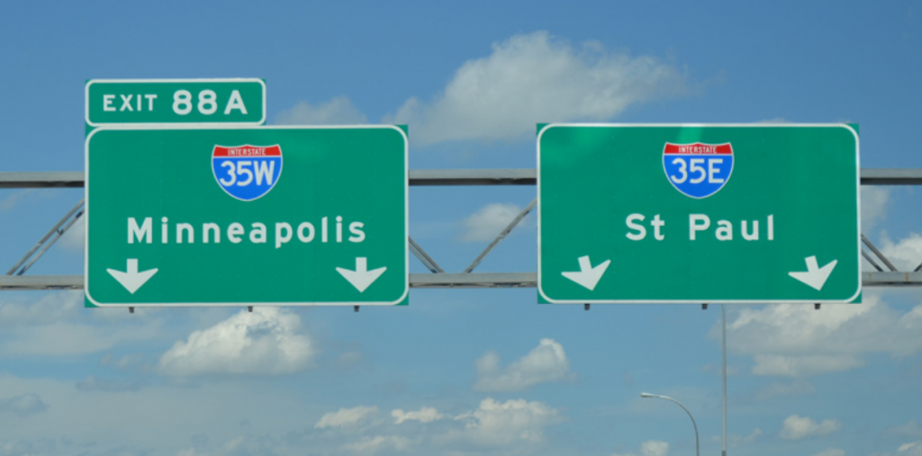 Twin Cities Sign 
