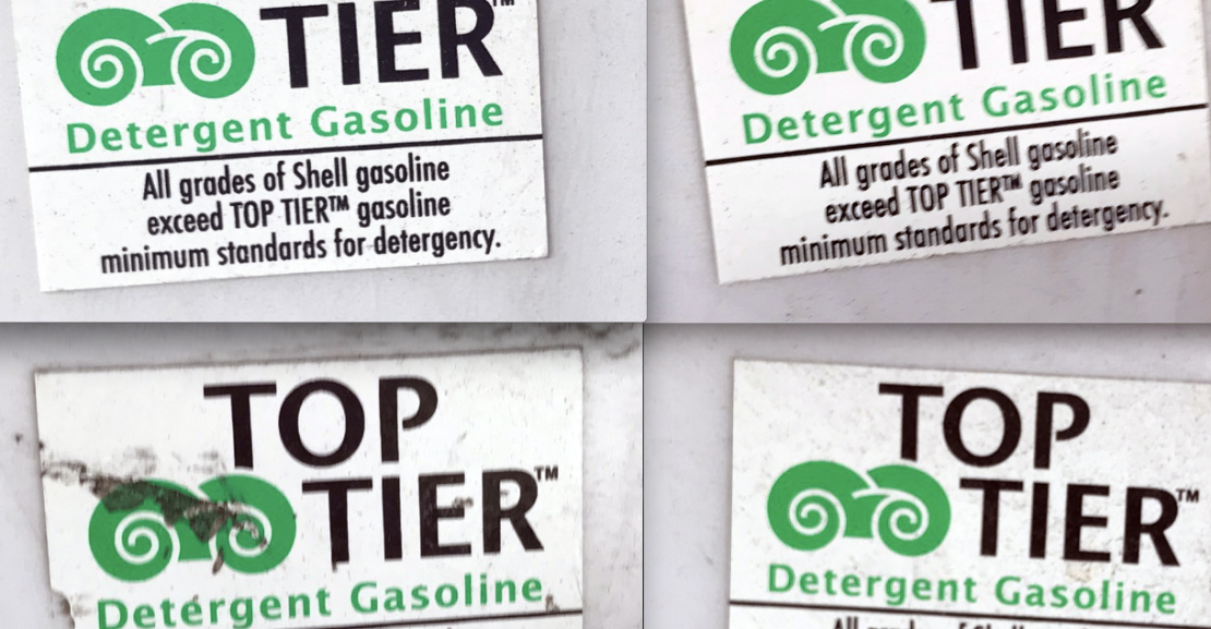 Top Tier Gasoline Stickers