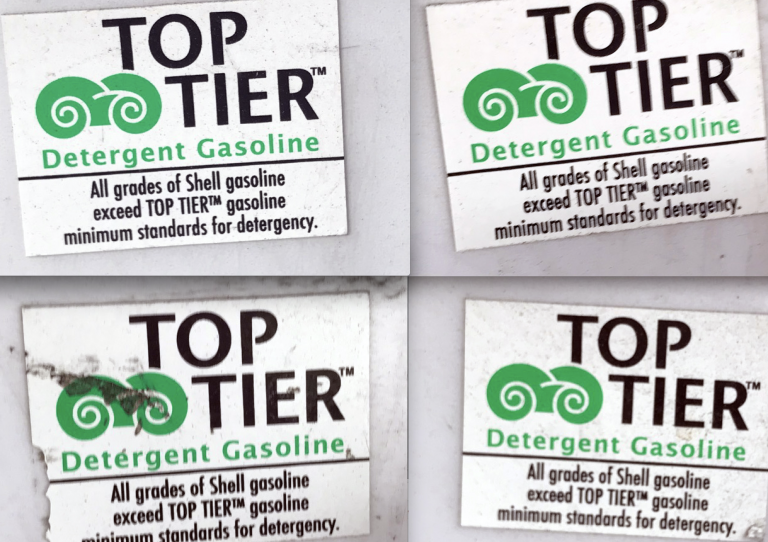 Top Tier Gasoline Stickers